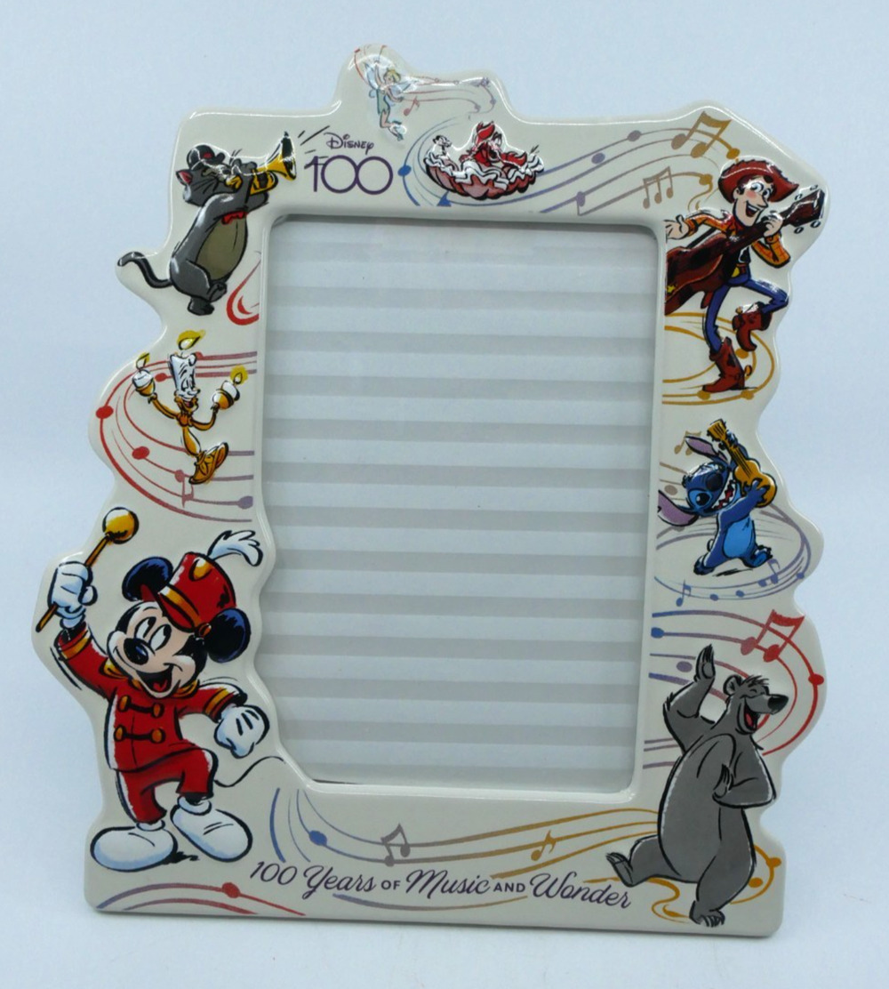 Disney 100 Years Music and Wonder Character Frame 4 x 6 Woody Stitch Mickey